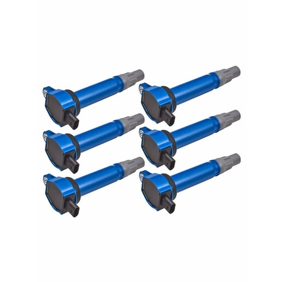ISA Blue Ignition Coil Pack of 6 Compatible with Dodge VW Chrysler Avenger Challenger Charger Journey Routan 300 Sebring Town Country 2.7 3.5 Replacement for UF502 E1002 GN10310 4606869AD