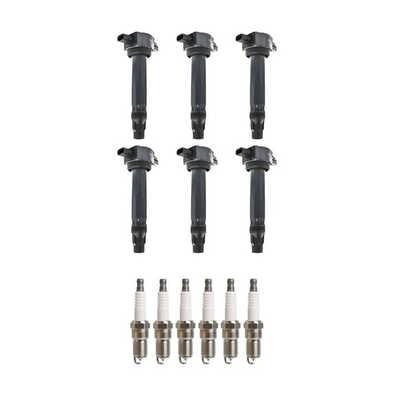 Set of 6 ISA Ignition Coils + 6 Spark Plugs Compatible with 2005-2006 Toyota Tundra SR5 Extended Cab Pickup 4-Door 4.0L 3956CC 241Cu. In. V6 Replacement for UF495