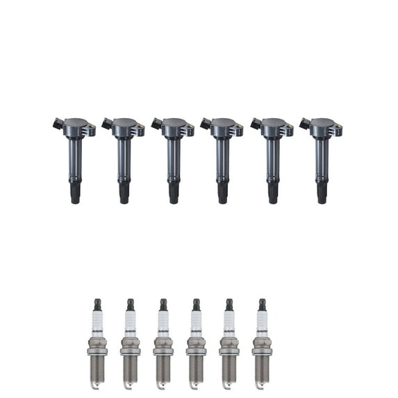 Set of 6 ISA Ignition Coils and 6 Spark Plugs Compatible with 2007-2015 Toyota Sienna LE Mini Passenger Van 5-Door 3.5L 3456CC V6 GAS DOHC Replacement for UF487