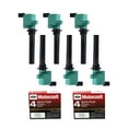 thumbnail image 1 of Set of 6 ISA Professional Ignition Coils and 6 Spark Plug Compatible with 2005  2006 2008 Mazda Tribute S Sport Utility 4-Door 3.0L V6 Replacement for DG513 FD502, 1 of 5