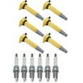 thumbnail image 1 of Set of 6 ISA Yellow Color Igntion Coils and 6 NGK Spark Plugs Compatible with 2006-2008 Dodge Magnum SXT Wagon 4-Door 3.5L 3497CC 215Cu. In. V6 GAS SOHC  Replacement for UF502, 1 of 1