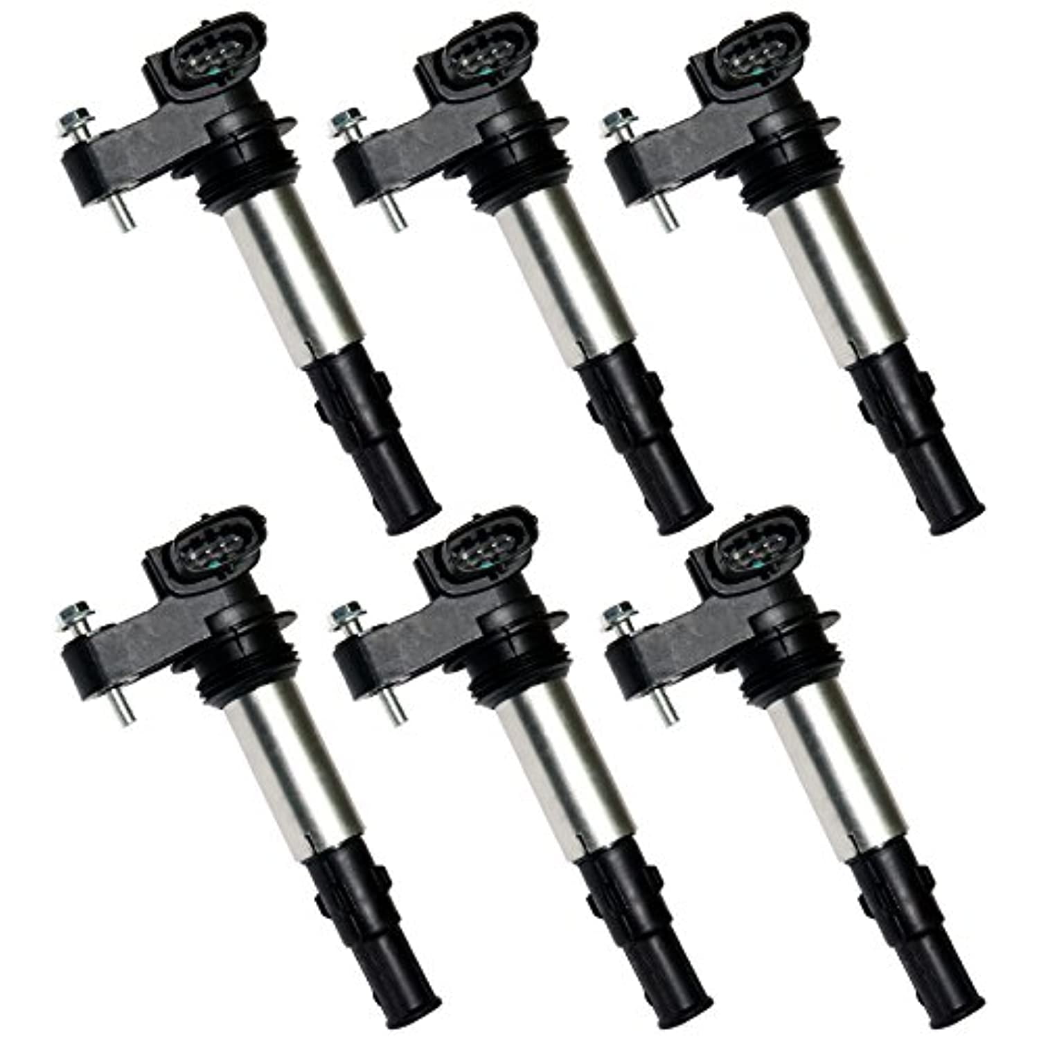 Ignition Coil Pack & Spark Plugs Set Of 6 Copatible With Buick Enclave Lacrosse, SRX ATS CTS