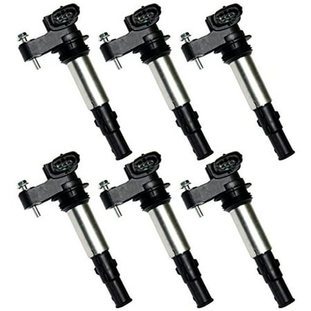Set of 6 Ignition Coils for Buick Cadillac Saab Enclave LaCrosse CTS STS SRX 9-3 2.8L 3.6L UF-375 C1508 Fits select: 2008-2009 CADILLAC CTS HI FEATURE V6, 2009 CHEVROLET TRAVERSE LT