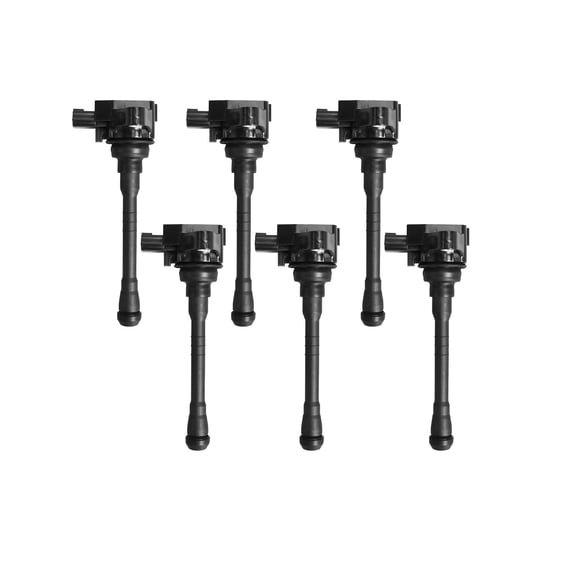 Set of 6 Ignition Coils Compatible with 2017-2018 Nissan NV3500 SV Standard Passenger Van 3-Door 5.6L 5552CC V8 GAS DOHC Naturally Aspirated Replacement for UF813