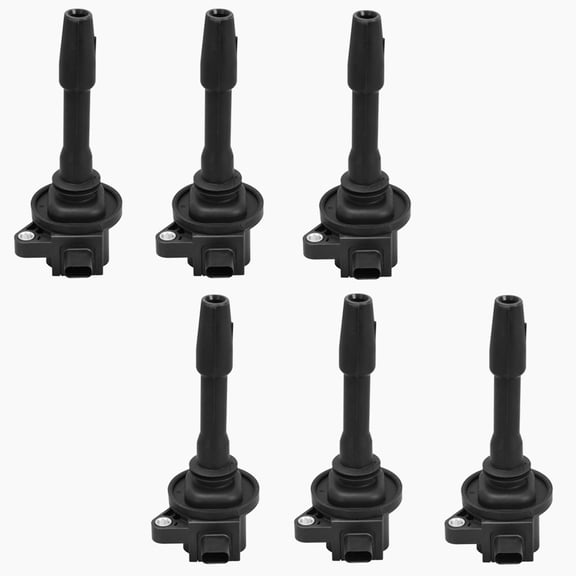 Set of 6 Ignition Coils Compatible with 2020 Ford Transit-350 HD Base Extended Cargo Van 3-Door 3.5L 3496CC 213Cu. In. V6 FLEX DOHC Naturally Aspirated Replacement for JL3E-12A366-AA