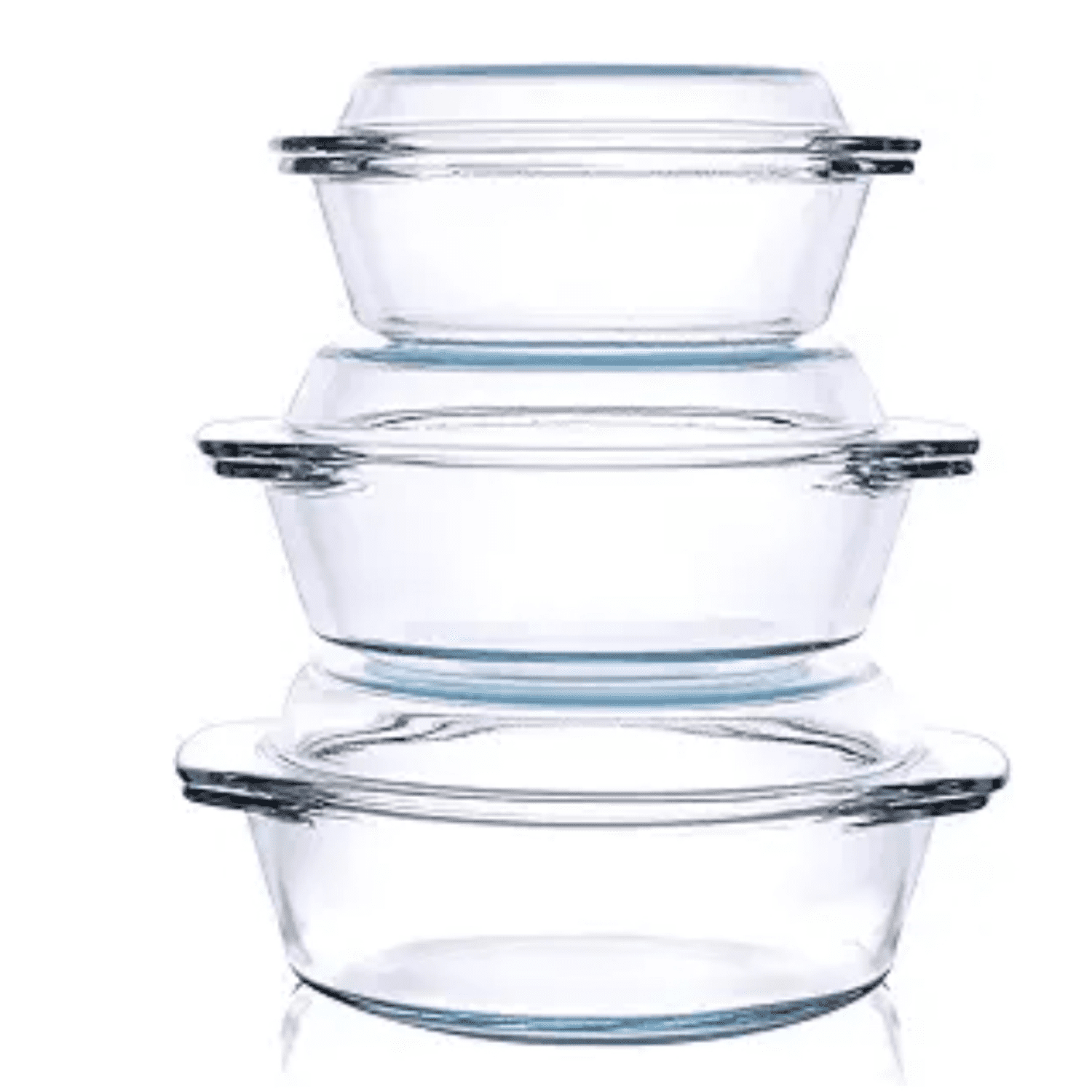 5 Qt Casserole Lid, See-Through Tempered Glass, Stainless Steel Rim, Gray main image 1