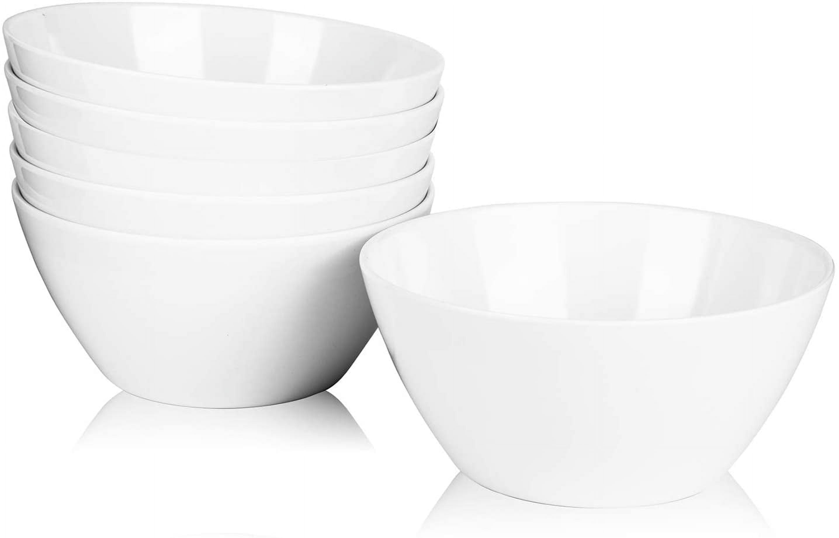 Set of 6 Shatterproof Melamine Bowls 6Inch, Dishwasher Safe, 26
