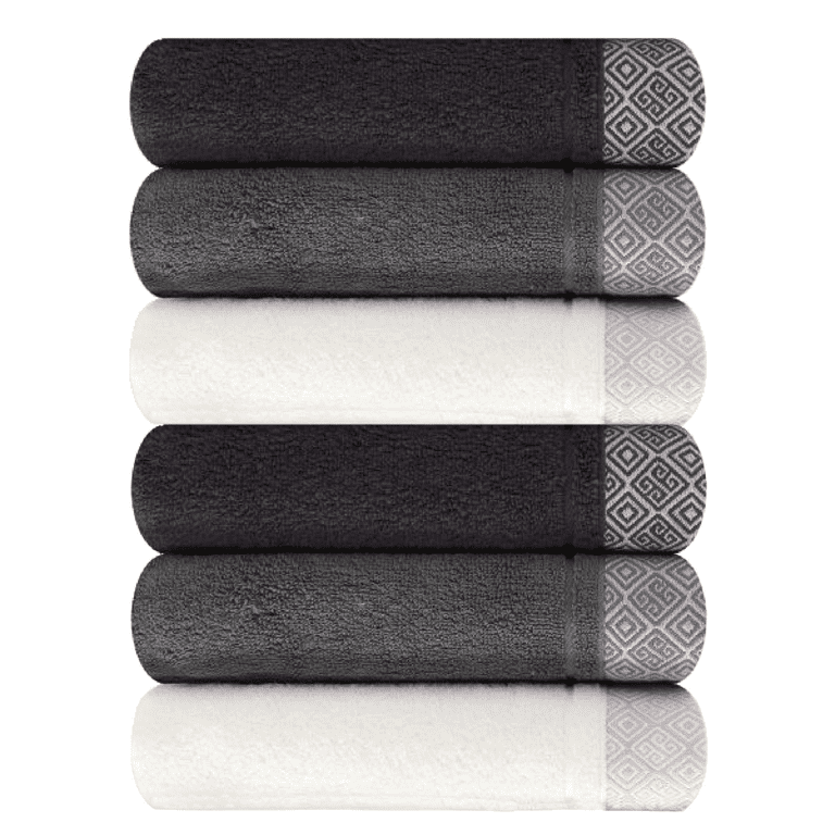 Oakias Silver Bath Towels 4 Pack 27 x 54 Inches Highly Absorbent, 600 GSM  Fluffy & Soft Luxury Bath Sheets Silver Bath Towels Set of 4