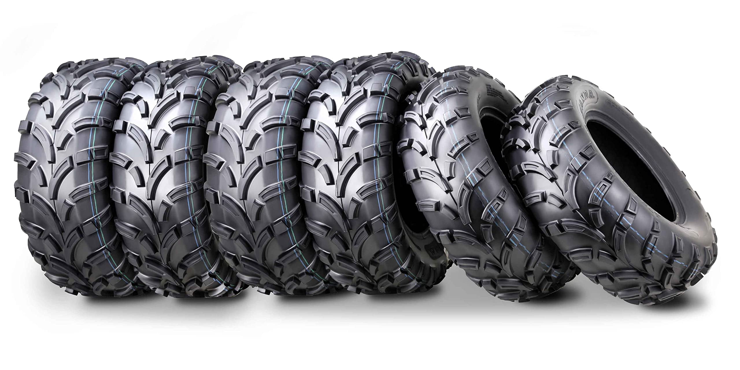WANDA Set 6 ATV UTV tires (2) 26x8-12 Front & (4) 26x10-12 Rear 6PR 6 ...