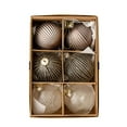 thumbnail image 1 of Set/6pcs Christmas Bauble,Glass Balls Ornaments Perfect for Tree Decoration Beautiful Hangers Decors Eye-catching Accent, 1 of 8