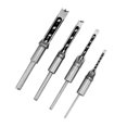 thumbnail image 1 of Set 7pcs Square Hole Drill Bit Woodworking Hole Saw Mortising Chisel Steel Drill Bits Set 1/4 Inch, 5/16 Inch, 3/8 Inch, 2/5 Inch, 1/2 Inch, 9/16 Inch, 5/8 Inch For Wood, 1 of 7
