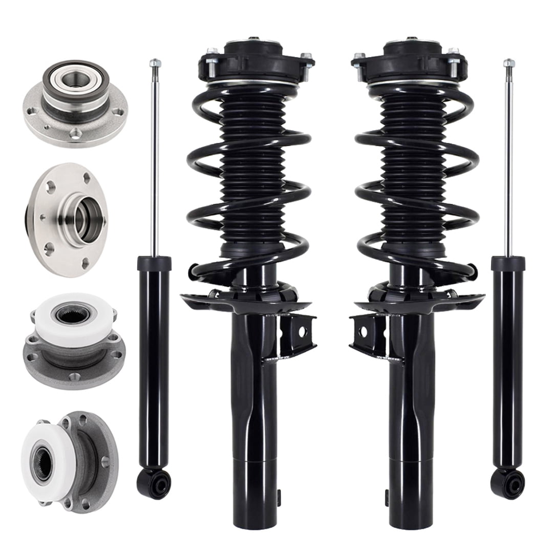 Set of 8 Front Quick Complete Strut-Coil Spring Assembly-Wheel Hub ...