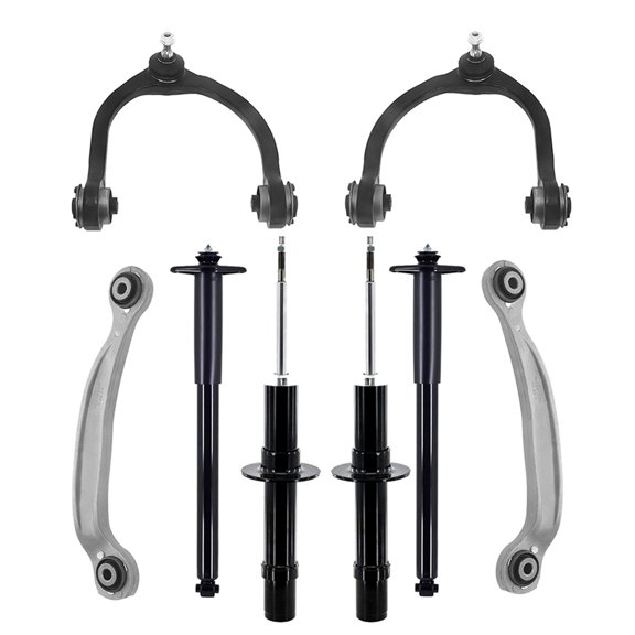 Set of 8 Front Upper Control Arm Ball Joint-Suspension Strut Assembly-Rear Upper Rearward Control Arm-Complete Shock Absorber Kit For 2005-2008 Dodge Magnum