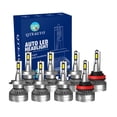 thumbnail image 1 of Set of 8 H7 H8/H9/H11 LED Bulb Super Bright Daytime Running High Beam Low Beam Fog Light 140W, Voltage 12V, 6000K, 30,000 hours, IP68, -15c~105c For 2007 2008 BMW 328XI, 1 of 4