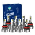 thumbnail image 1 of Set 8 H8/H9/H11 H7 LED Bulb Super Bright Daytime Running High Beam Low Beam Fog Light 140W, 12V, Color Temperature 6000K, 30,000 hours, Waterproof rate IP68, -15c~105c For 2008-2011 BMW 128I, 1 of 4