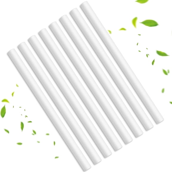 Set of 8 Humidifiers Filter Refill Sticks,Diffuser Replacement Air Wicks,Portable Aromatherapy Cotton Sticks,for Home Office Mini Dorm Mini Humidifier 5.35 X 0.3 Inch