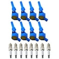 thumbnail image 1 of Set of 8 ISA Brand High Performance Ignition Coils and ISA Brand Spark Plugs Compatible with 2000 Ford E-150 Econoline Club Wagon 4.6L V8 Replacement for DG508, 1 of 4