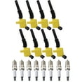 thumbnail image 1 of Set of 8 ISA Brand Yellow Color Ignition Coils and ISA Brand Spark Plugs Compatible with 1998-2012 Mercury Grand Marquis 4.6L V8 Replacement for DG508, 1 of 4