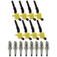 thumbnail image 1 of Set of 8 ISA Brand Yellow Color Ignition Coils and  Spark Plug Compatible with 2007 2008 2009 2010 2011  Mercury Grand Marquis 4.6L V8 Replacement for DG508, 1 of 5