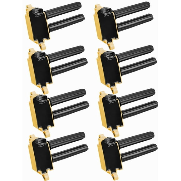 Set of 8 ISA Heavy Duty Ignition Coils Compatible with 2005-2019 Ram 1500 2500 3500 Dodge Charger Challenger Jeep Grand Cherokee Chrysler 300 5.7L 6.1L 6.2L 6.4L Replacement for UF504