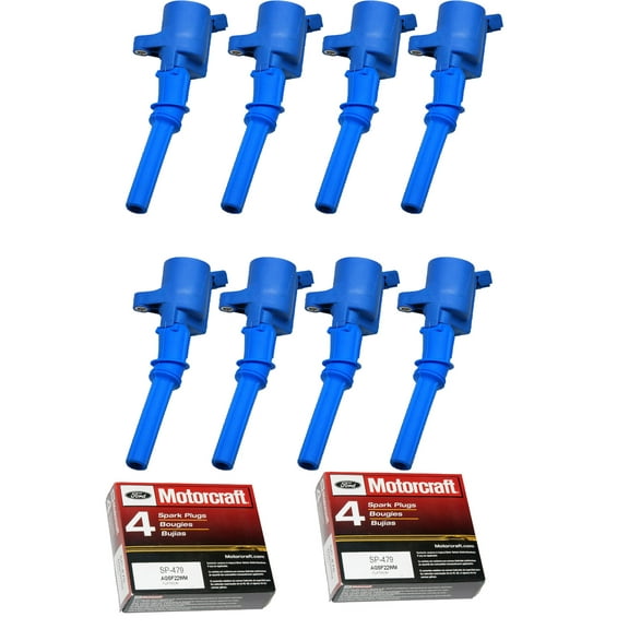 ISA Auto High Performance Ignition Coil Set of 8 Compatible with Ford Vehicles