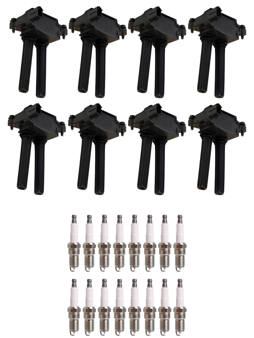 Set of 8 ISA Ignition Coils + 16 Spark Plugs Compatible with 2014-2015 Ram 2500 ST Crew Cab Pickup 4-Door 6.4L 6424CC 392Cu. In. V8 Replacement for UF504