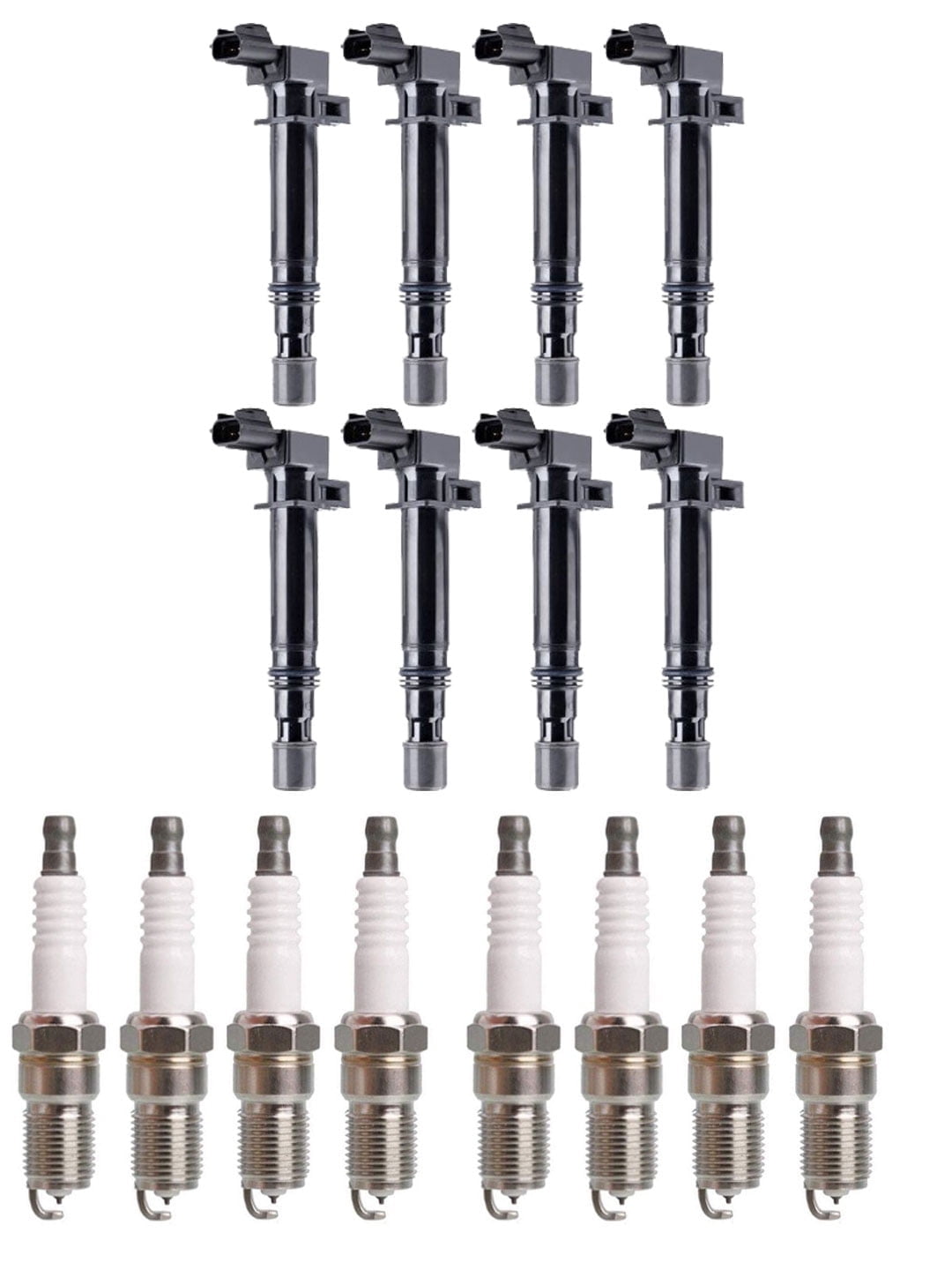 UF270 ISA Ignition Coils and 8 Spark Plugs Compatible with 2000 2001 2002 2003 2004 2005 2006 2007 Dodge Durango Ram 1500 Dakota Jeep Grand Cherokee Set of 8 Replacement for UF297 4503