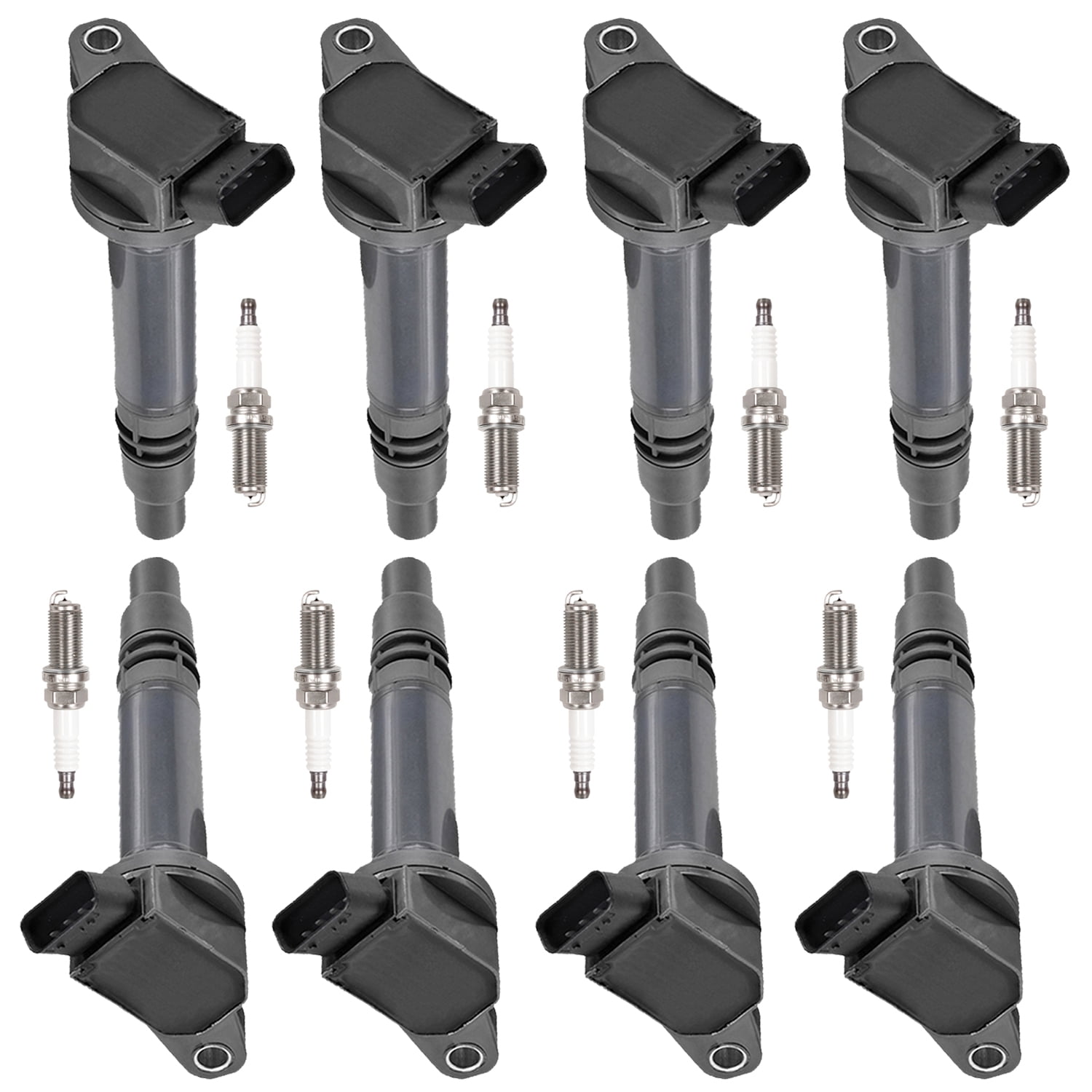Set of 8 ISA Ignition Coils and Spark Plugs Compatible with 09-18 Toyota RAV4 2.5L l4 Replacement for UF630 Fits select: 2013-2015 TOYOTA RAV4 XLE, 2010-2012 TOYOTA CAMRY BASE/SE/LE/XLE