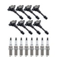 thumbnail image 1 of Set of 8 ISA Igntion Coils and 8 Spark Plugs replace for 2011-2015 Nissan Titan SL Crew Cab Pickup 4-Door 5.6L 5552CC V8 FLEX DOHC Naturally Aspirated Compatible with UF551, 1 of 4