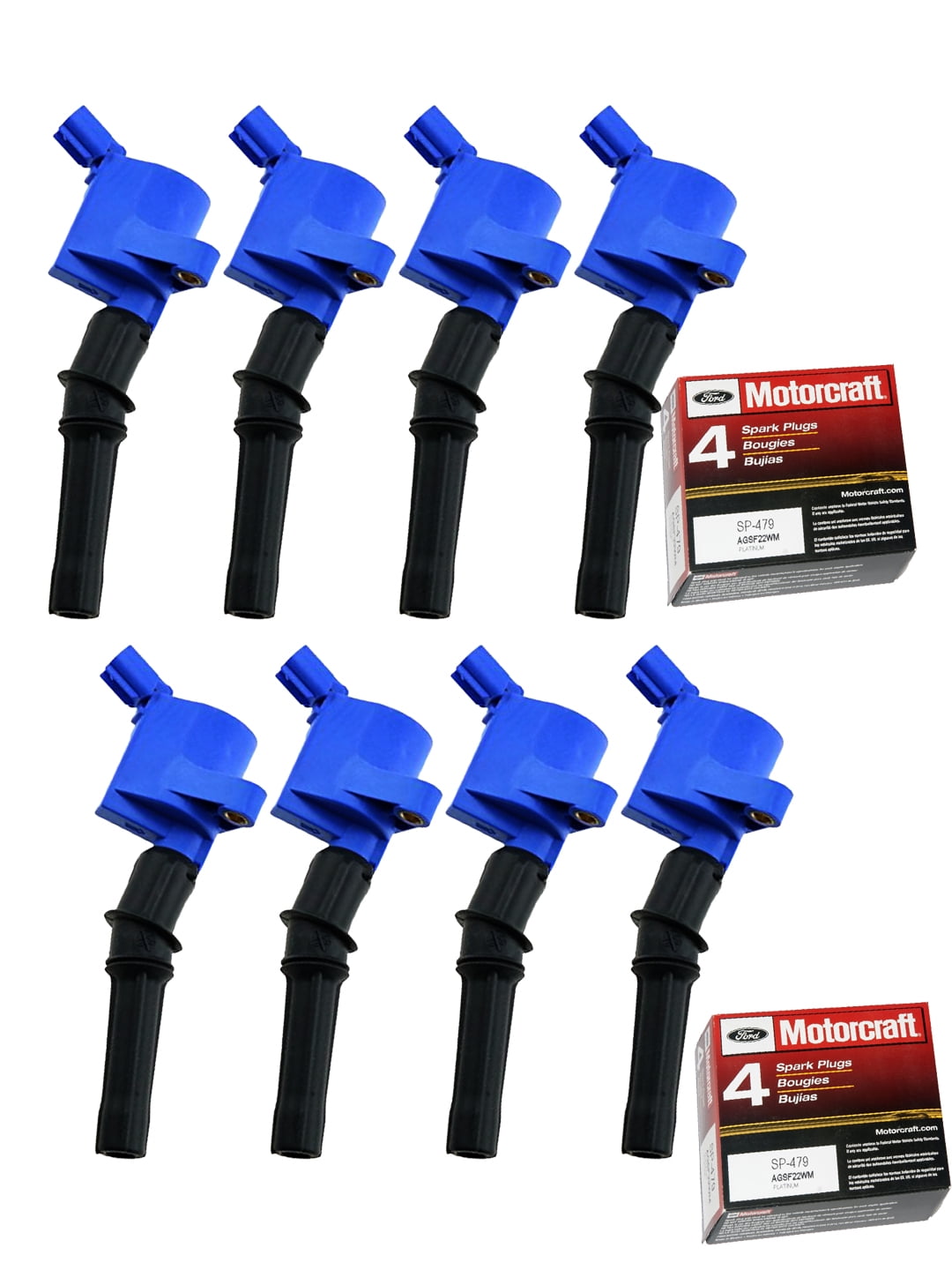 OEM Ignition Wire Kit Set MOTORCRAFT WR6096 & 6+ MOTORCRAFT Spark - Foto 3