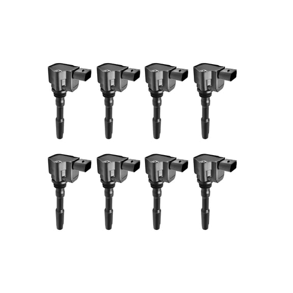 Set of 8 Ignition Coils Compatible with 2017 Audi RS7 Performance Hatchback 4-Door 4.0L 3993CC 243Cu. In. V8 GAS DOHC Turbocharged Replacement for 079905110N,77340004