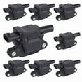 thumbnail image 1 of ISA Set of 8 Square Ignition Coil Pack For Chevrolet GMC Cadillac Camaro Corvette Express Impala CTS Rainier Avalanche Silverado Suburban Savana V8 Replacement for UF413 12611424 12570616, 1 of 6