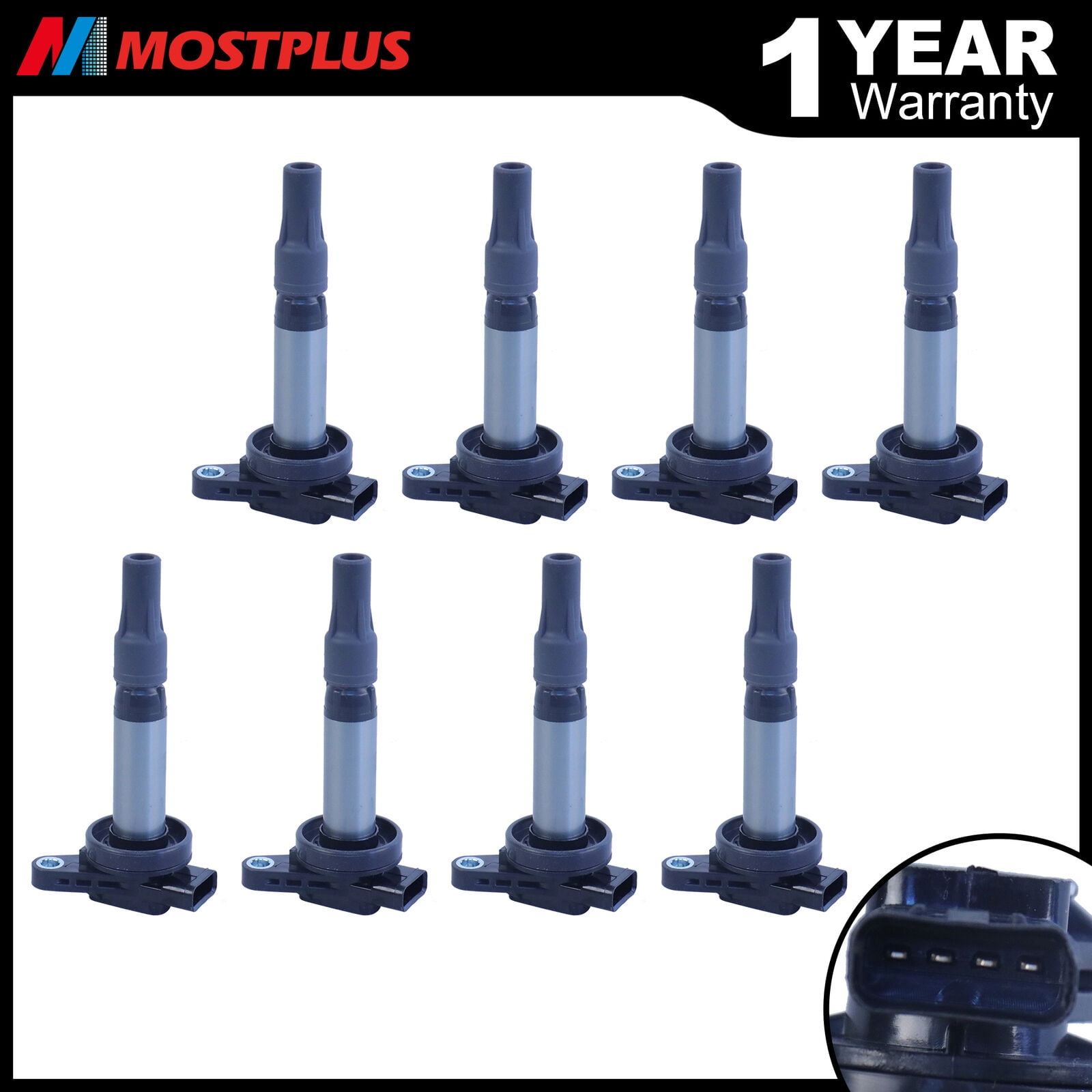 Set(8) Ignition Coils For Jaguar SType XJ8 Land Rover Range Rover V8 4