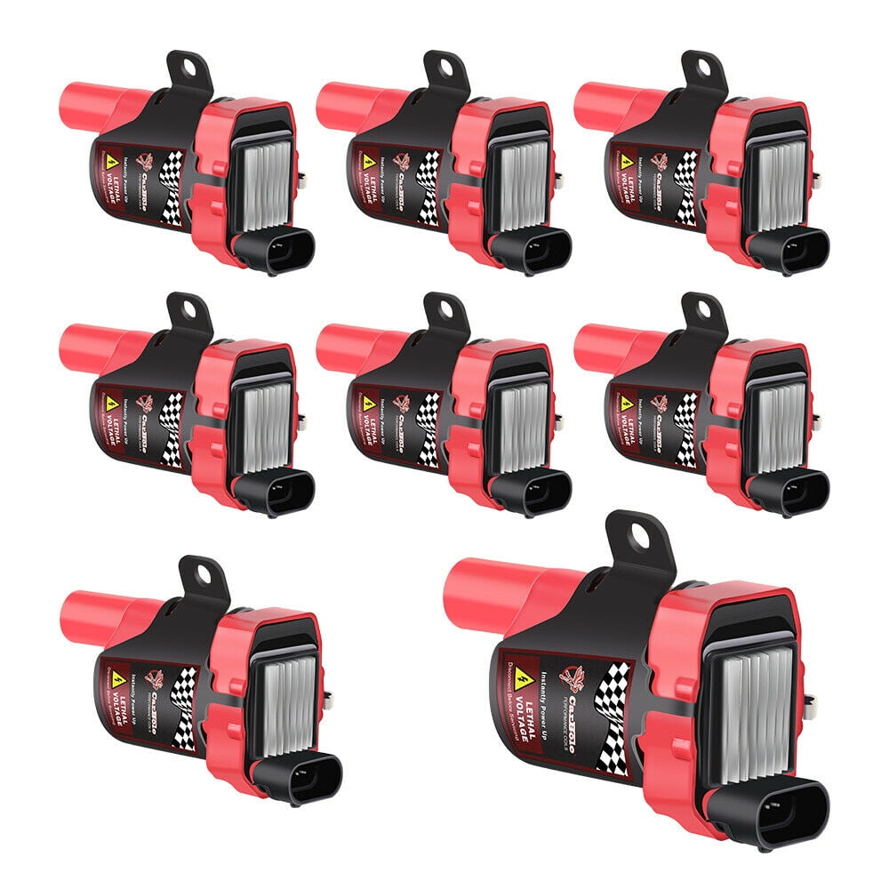 Set of 8 Round Ignition Coil Pack for Chevy Silverado GMC LS1 LS3 4.8 5