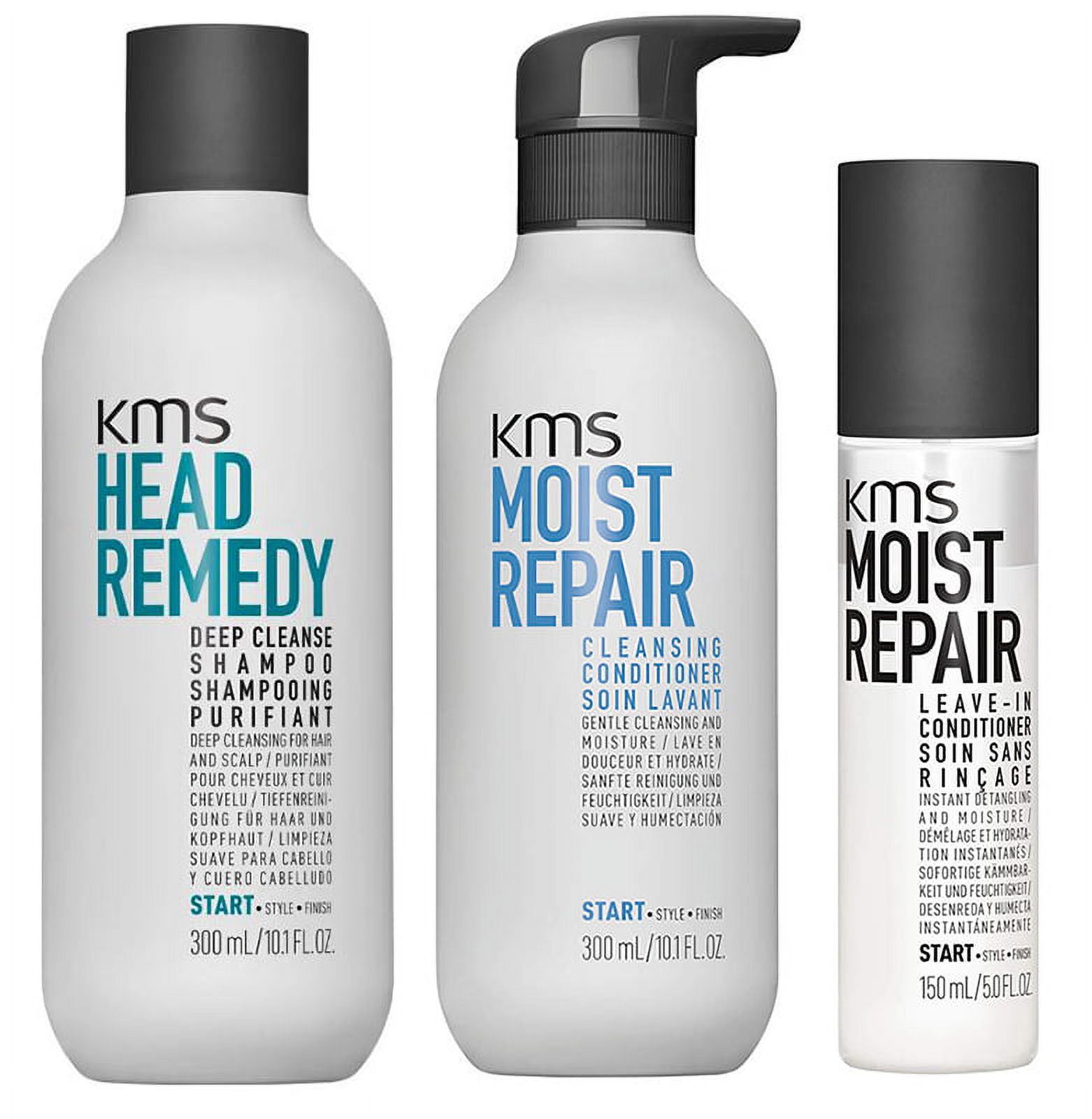 Set A , KMS Set Deep Cleanse Shampoo & Moist Repair Cleansing