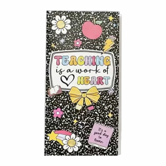 Set of Adhesive Notes for Teachers, Teaching is A Work of Heart, Self-adhesive Blackboard Notepads, Thank you Gift to the Teacher, Notepads for Writing, Supplies