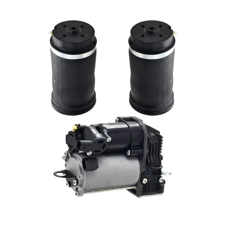 Set Air Compressor-Rear Air Suspension Spring Bag For 2006 2007 Mercedes-Benz ML500