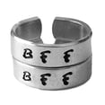 thumbnail image 1 of Set BFF Rings with Two Initials Best Friends Forever Matching Rings Hand Stam..., 1 of 1