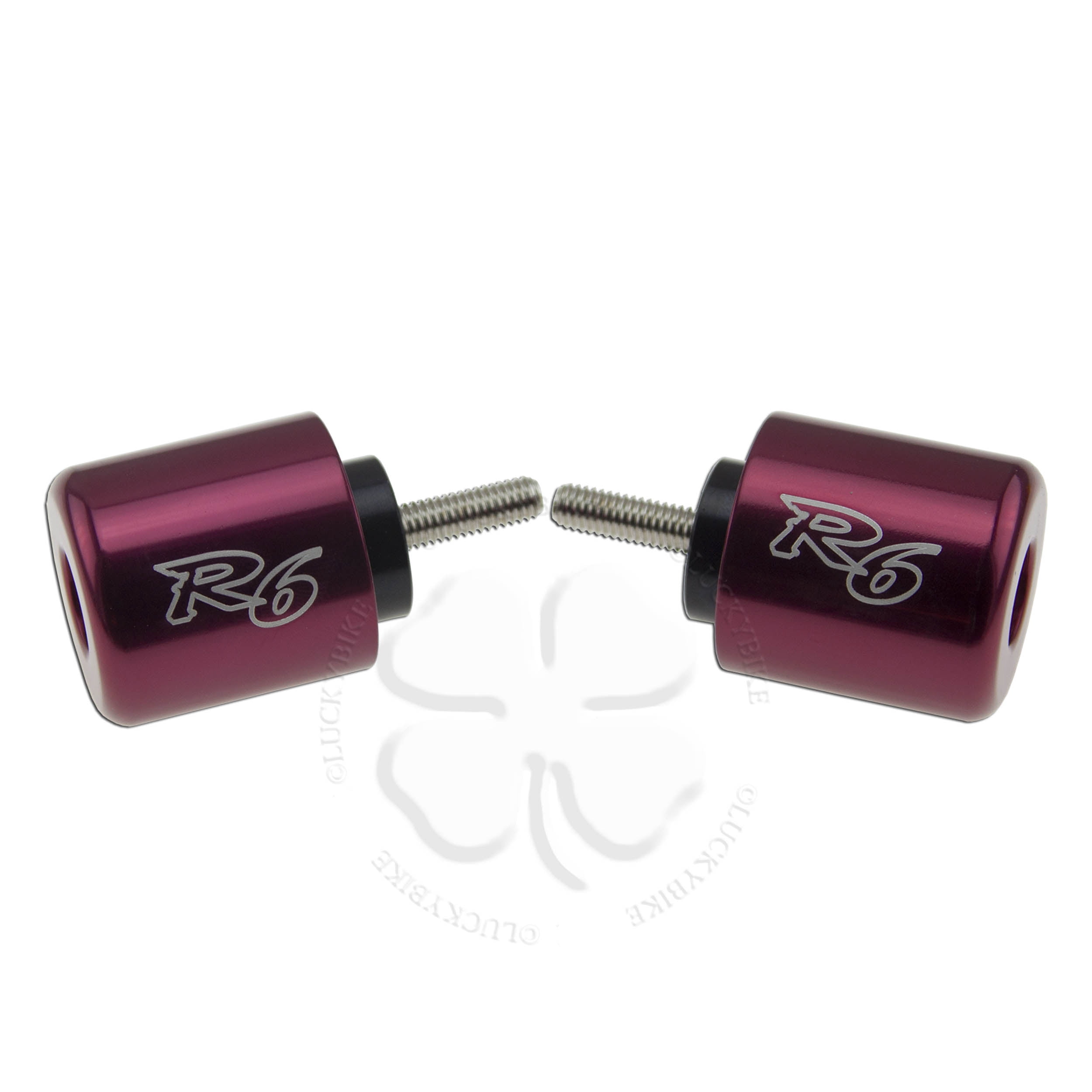 Set Bar Ends 2006 - 2014 Yamaha YZF R6 Logo 6mm Handle Bar Sliders Caps ...