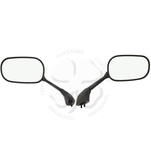 Set Black Yamaha Left Right Side Rear View Mirrors 2006 2007 YZF R6 Adjustable