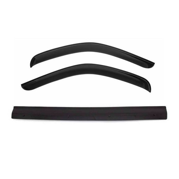 Set Bug Shield Hood Deflector & Window Visor for RAM ProMaster 2014-2022, Smoke