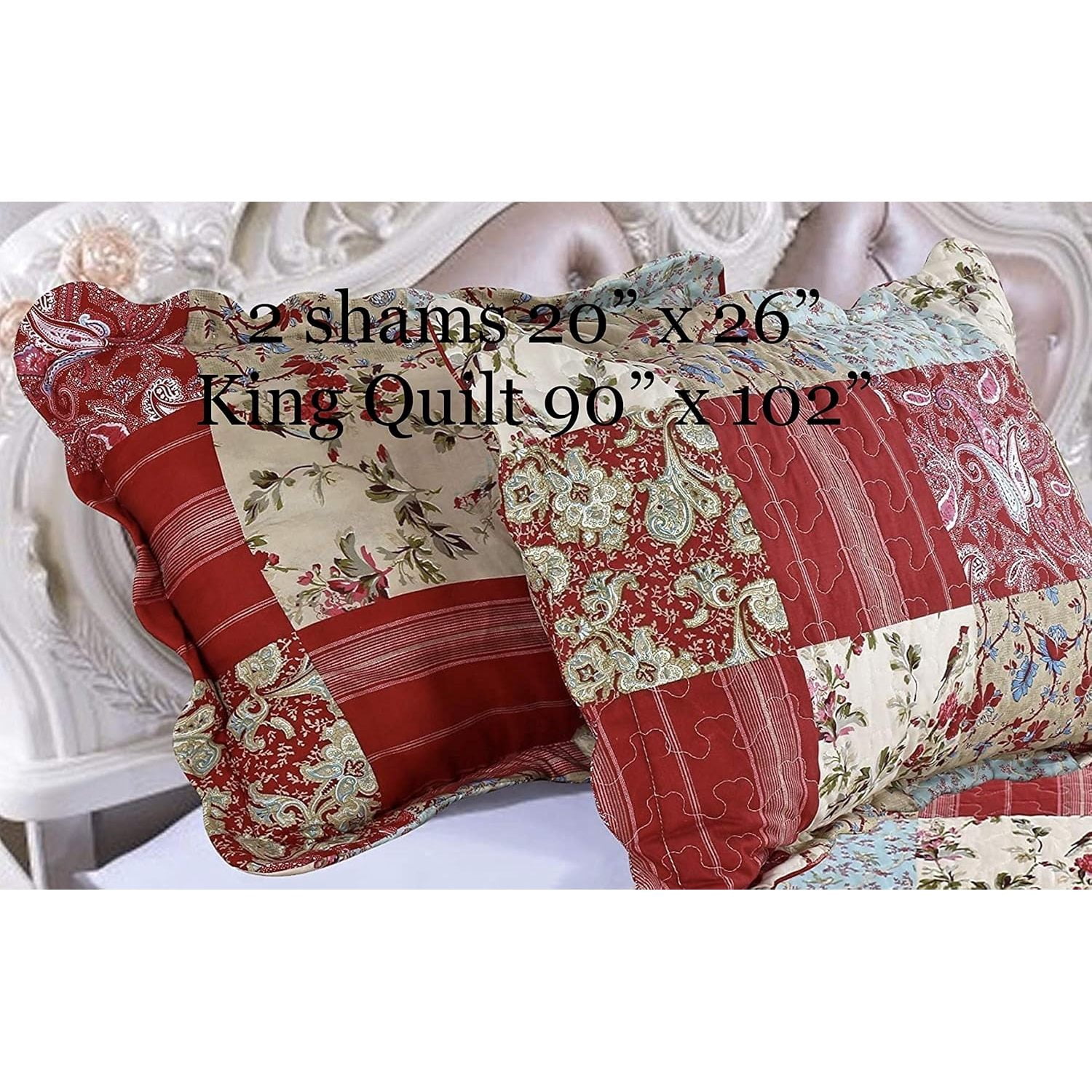 Set, Cotton Rich, Prewashed, Preshrunk; as Bedspread, Bedcover ...