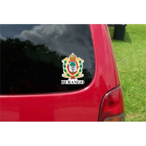 Set Durango Mexico. Coat of Arms State Emblem Escudo de Armas Decals Stickers Full Color/Weather Proof