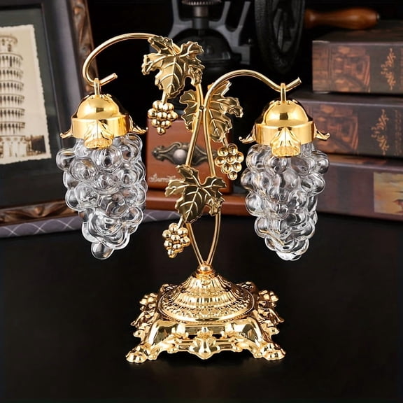 A Set of Elegant Golden Spice Jars, Grape Cluster Design, Creative Storage Containers, Ideal for Sugar, Milk, Spices, Home Decor Aesthetics, for Kitchen/Dining Room/Living Room