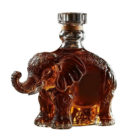 Set Elephant Bottle 2025 Unique Animal Glass Ensemble for Home Bar Decoration and
