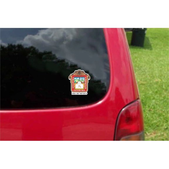 Set Estado de Mexico. Coat of Arms State Emblem Escudo de Armas Decals Stickers Full Color/Weather Proof