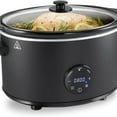thumbnail image 1 of Set & Forget Programmable Slow Cooker with Defrost Function, Flexible Programming, Adjustable Countdown Timer, Large Dishwasher  Stoneware Crock and Glass Lid,, 1 of 5