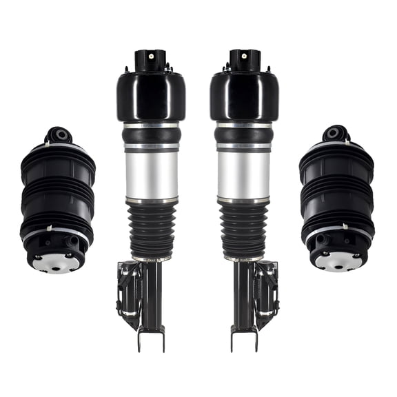 Set of 4 Front Air Airmatic Suspension Spring Strut-Rear Air Suspension Spring Bag For 2007-2011 Mercedes-Benz CLS550