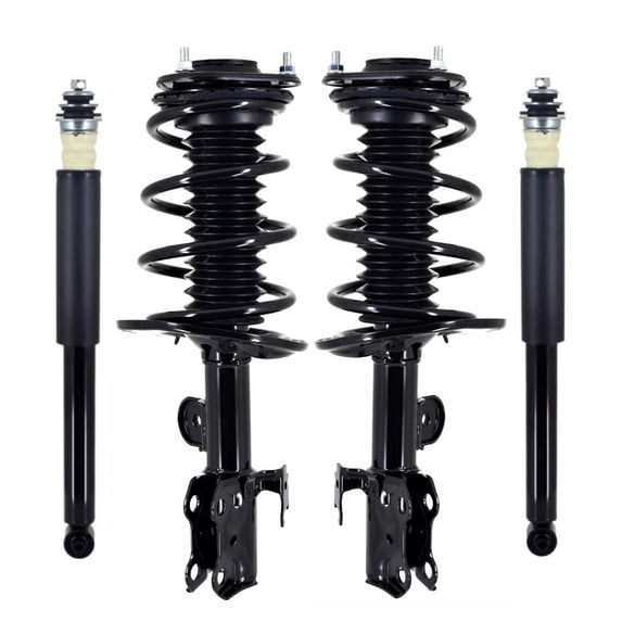 Set Front Quick Complete Strut-Coil Spring-Rear Complete Shock For 2012-2017 Toyota Prius V