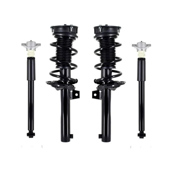 Set Front Quick Complete Strut-Coil Spring-Rear Complete Shock For 2015-2017 Audi A3 Quattro